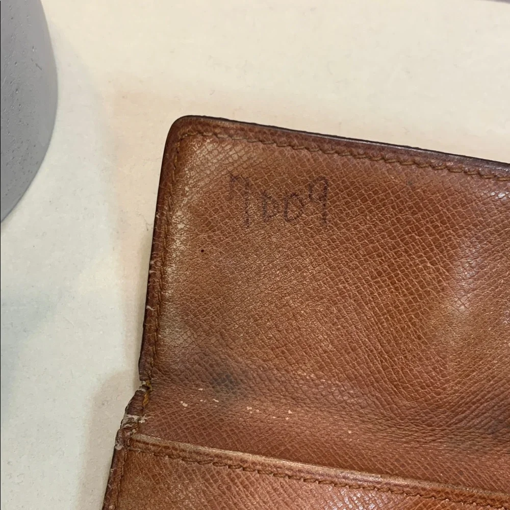 🌹VINTAGE LOUIS VUITTON AUTHENTIC Leather Brown SIGNATURE KEY Wallet 6 rings - Picture 14 of 16